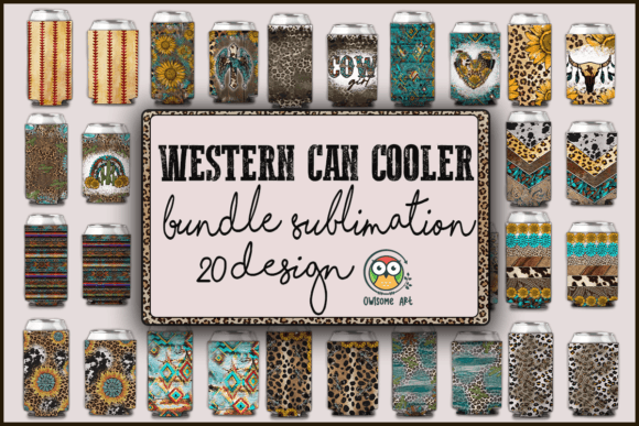 Download Western Can Cooler Bundle Sublimation - Bundle sublimation Collection