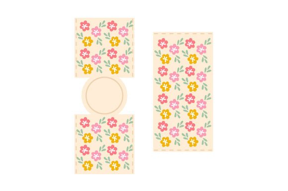Download Can Cooler Design Mockup, Floral - Can cooler design Collection