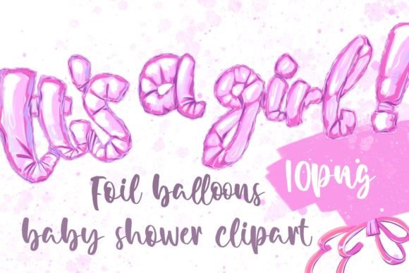 Download Foil Ballon Baby Shower Clipart - Foil Collection