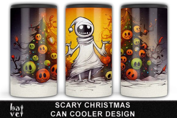 Download Scary Christmas Can Cooler Design Print - Can cooler design Collection