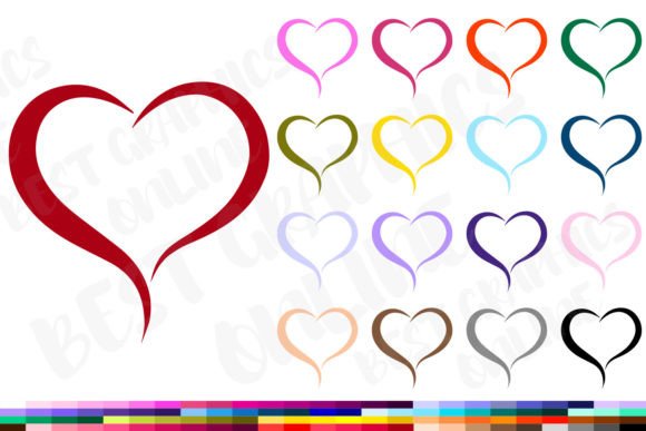 Download Heart Clipart, 100 Valentines Day Heart - Heart clipart Collection